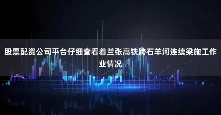 股票配资公司平台仔细查看着兰张高铁跨石羊河连续梁施工作业情况